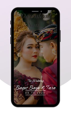 undangan online tema modern / putih